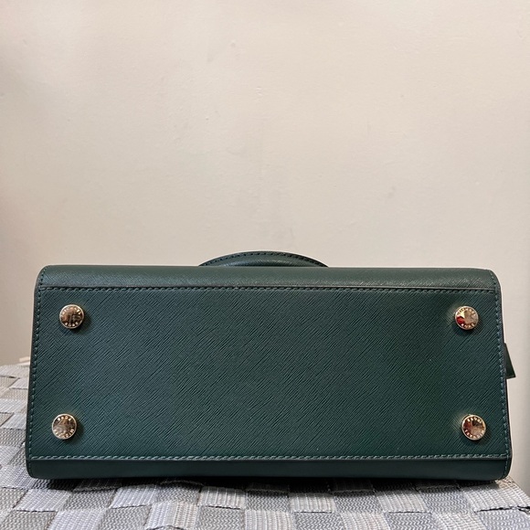 Michael Kors- Dark Green Satchel Purse - Picture 5 of 7